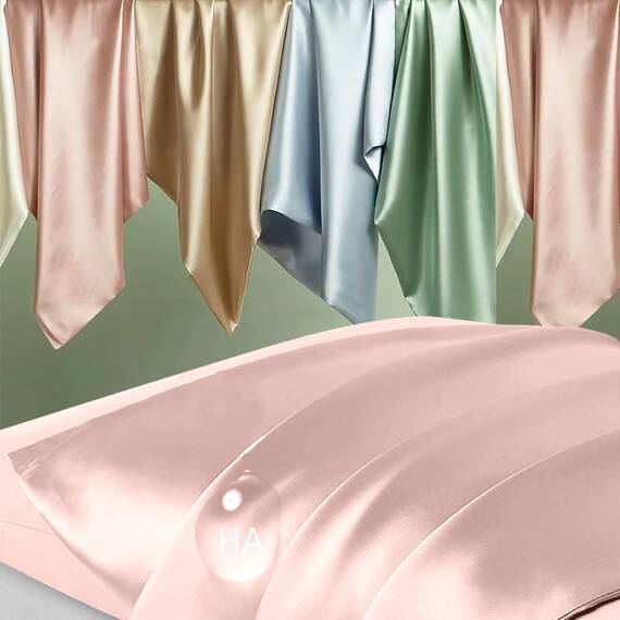 Kissenbezug aus Maulbeerseide, für Queensize-Betten, Anti-Akne, natürlicher Seidensatin, für Haar und Haut, Geschenke für Frauen und Männer, mit Reißverschluss, Korallenrot, 2 Stück