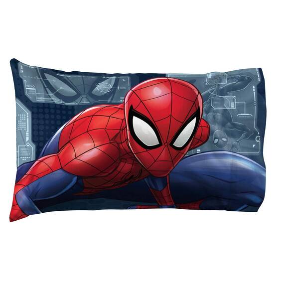 Jay Franco Marvel Spiderman 1 Pack Pillowcase - Double-Sided Kids Super Soft Bedding (Official Marvel Product)