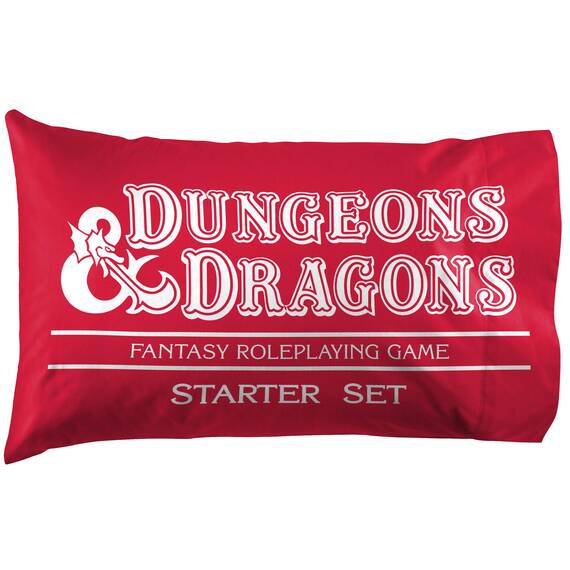 Jay Franco Dungeons & Dragons Red Box 1 Wende-Kissenbezug – Super Soft Bedding (Offizielles Dungeons & Dragons Produkt)
