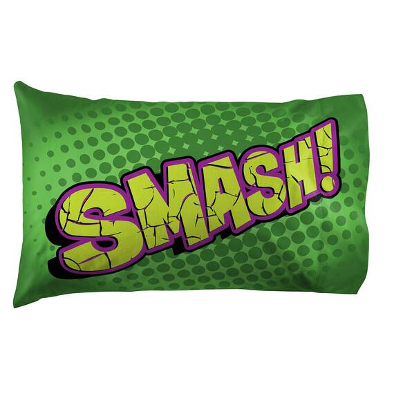 Marvel Super Hero Adventures Hulk Out 1 Pack Pillowcase - Double-Sided Kids Super Soft Bedding (Official Marvel Product)
