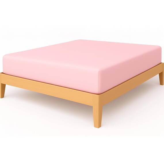 NIYS Luxury Bedding Feinste Spannbettlaken aus 100 % ägyptischer Baumwolle, 25 cm, Super-King-Size-Bett, Rosa