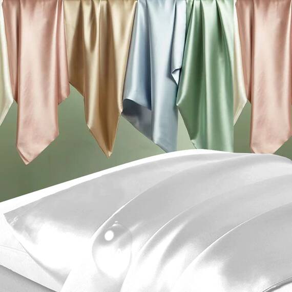 Seidenkissenbezüge, Maulbeerseide, Queen-Size-Größe, 2er-Set, Anti-Akne-Seiden-Kissenbezüge für Haar und Haut, natürliche Seidensatin-Kissenbezüge, Geschenke für Damen und Herren, 2 Stück, mit