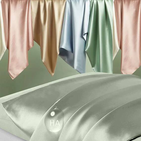 Seidenkissenbezug, 2 Stück, natürliche Maulbeerseide, Anti-Akne-Seiden-Kissenbezug für Haar und Haut, King-Size-Seidensat-Kissenbezug mit verstecktem Reißverschluss, Geschenke für Damen und Herren,