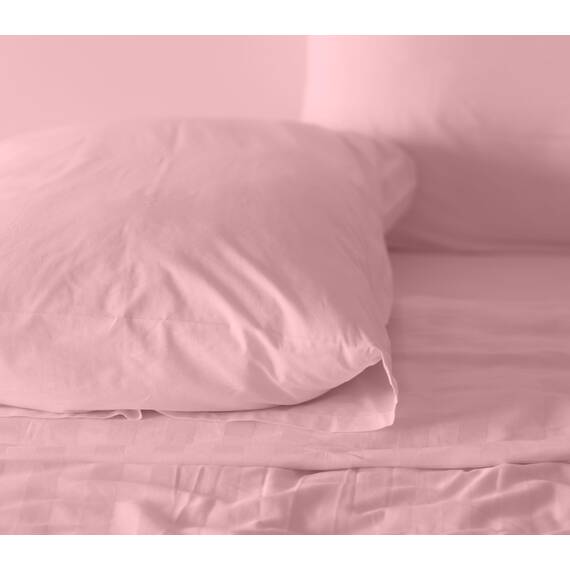RUVANTI Bettlaken-Set aus 100% Baumwolle, atmungsaktive Perkal-Webart, 35,6 cm Tiefe Taschen, Hotelstandard, angenehm kühl, langlebig, einfarbig, California-King-Size, 4-teilig, Brautrose