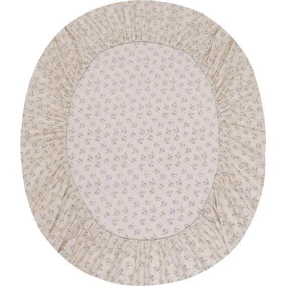 RUVANTI Bettlaken-Set aus 100 % Baumwolle, atmungsaktive Perkal-Webart, 40,6 cm tiefe Taschen, Hotelstandard, angenehm kühl, langlebig, Blumendesign, Einzelbett XL, 3-teilig, Doppelfeder