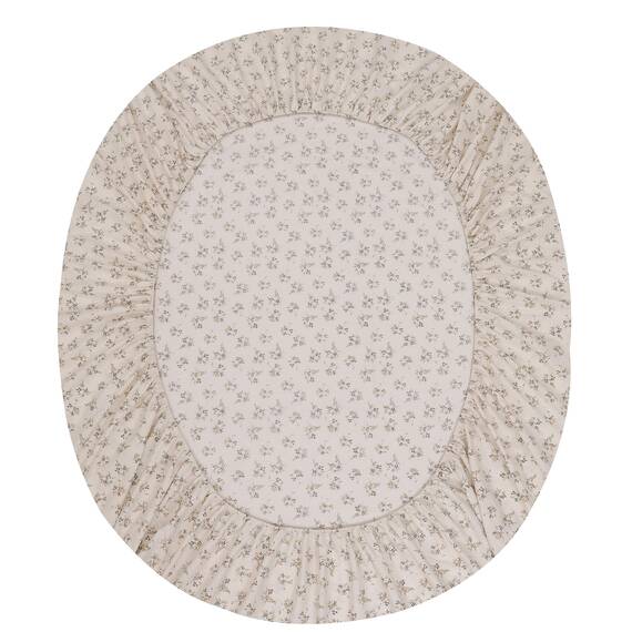 RUVANTI Bettlaken-Set aus 100 % Baumwolle, atmungsaktive Perkal-Webart, 40,6 cm tiefe Taschen, Hotelstandard, angenehm kühl, langlebig, Blumendesign, King-Size, 4-teilig, Doppelfeder