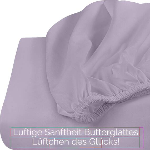 Utopia Bedding Queensize-Spannbettlaken, Tiefe Taschen, weiche Mikrofaser, schrumpft und lichtbeständig, pflegeleicht, nur 1 Spannbetttuch (Lavendel)