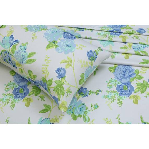 RUVANTI Queen-Bettwäsche-Set, gebürstete Mikrofaser, 4-teilig (1 Spannbetttuch, 1 Bettlaken, 2 Kissenbezüge), mit 38,1 cm tiefen Taschen, leicht und bequem, Premium-Hotel-Bettwäsche, Vitalität