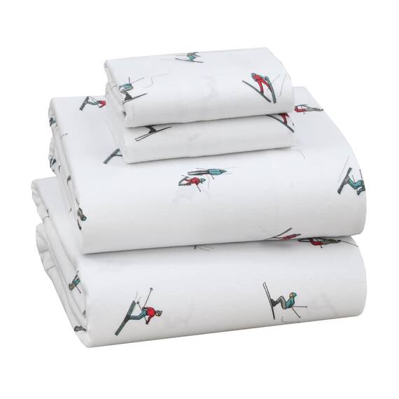 RUVANTI Flurry Friends Bettlaken aus 100% Baumwollflanell, Queensize, 4 Stück