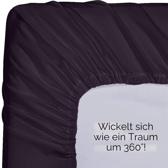 Utopia Bedding Spannbettlaken für King-Size-Betten, Tiefe Tasche, weiche Mikrofaser, schrumpf- und lichtbeständig, pflegeleicht, nur 1 Spannbetttuch (lila)
