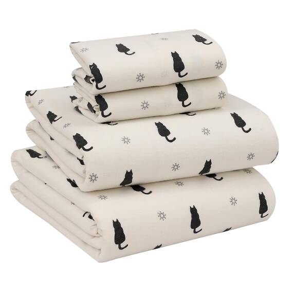 RUVANTI Flanell-Bettlaken, Queen-Size-Größe, 100% Baumwolle, doppelt gebürstet, Tiefe Taschen, 40,6 cm, Queen-Size-Bettlaken-Set, für alle Jahreszeiten, atmungsaktiv und extra weich, warm und