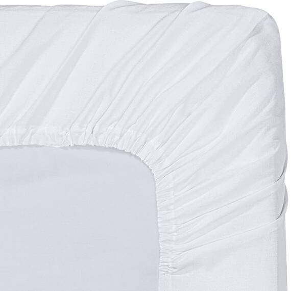 Utopia Bedding Spannbettlaken für Doppelbett, 20 Stück, weich gebürstete Mikrofaser, tiefe Taschen, schrumpft und lichtbeständig, pflegeleicht (weiß)