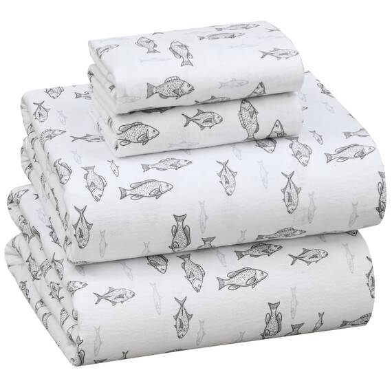 RUVANTI Flanell-Bettlaken-Sets für Queen-Size-Betten – 100% Baumwolle, gebürstetes Flanell-Bettwäsche-Set – Tiefe Taschen 40,6 cm (passend für bis zu 45,7 cm) – alle Jahreszeiten atmungsaktiv und
