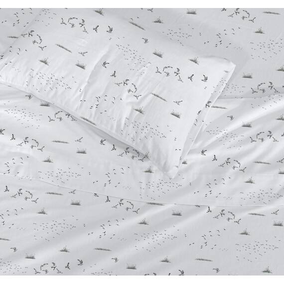 RUVANTI 100% Baumwolle, 4-teiliges Flanell-Bettlaken, Queen-Size, Tiefe Tasche, warm, super weich, atmungsaktiv, feuchtigkeitsableitend, Spannbetttuch, 2 Kissenbezüge – cremeweiße Blume