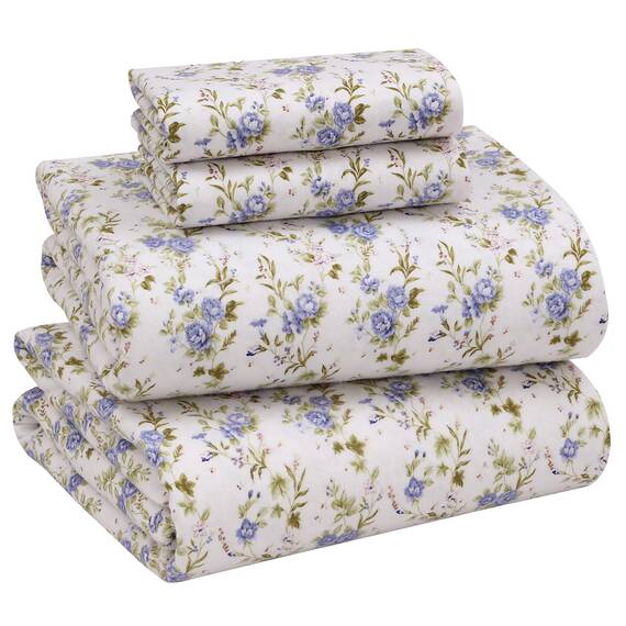 RUVANTI Flanell-Bettlaken, Queen-Size-Größe, 100% Baumwolle, doppelt gebürstet, Tiefe Taschen, 40,6 cm, Queen-Size-Bettlaken-Set, für alle Jahreszeiten, atmungsaktiv und extra weich, warm und