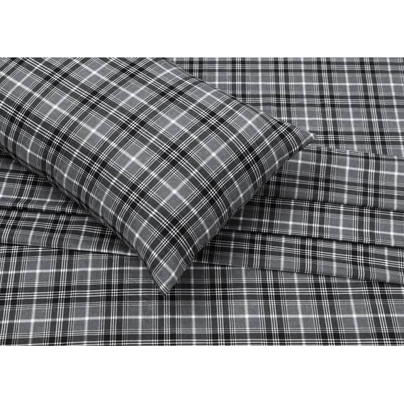 RUVANTI Flanell-Bettlaken, Queen-Size-Größe, 100% Baumwolle, doppelt gebürstet, Tiefe Taschen, 40,6 cm, Queen-Size-Bettlaken-Set, für alle Jahreszeiten, atmungsaktiv und extra weich, warm und