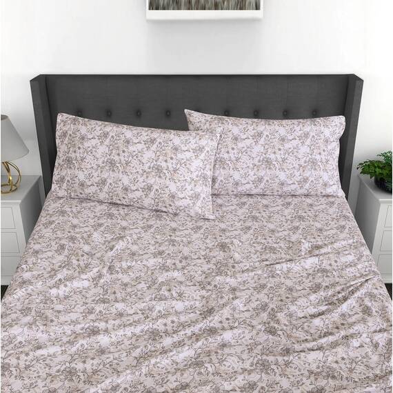 RUVANTI Flanell-Bettlaken-Sets für Queen-Size-Betten – 100 % Baumwolle, gebürstetes Flanell-Bettwäsche-Set – tiefe Taschen 40,6 cm (passend für bis zu 45,7 cm) – alle Jahreszeiten atmungsaktiv und