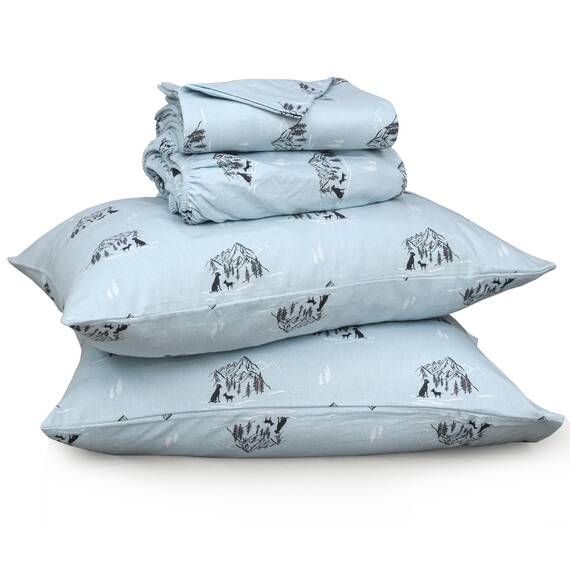RUVANTI Flanell-Bettlaken-Sets in voller Größe – 100 % Baumwolle, gebürstetes Flanell-Bettwäsche-Set – tiefe Taschen 40,6 cm (passend für bis zu 45,7 cm) – alle Jahreszeiten atmungsaktiv und super