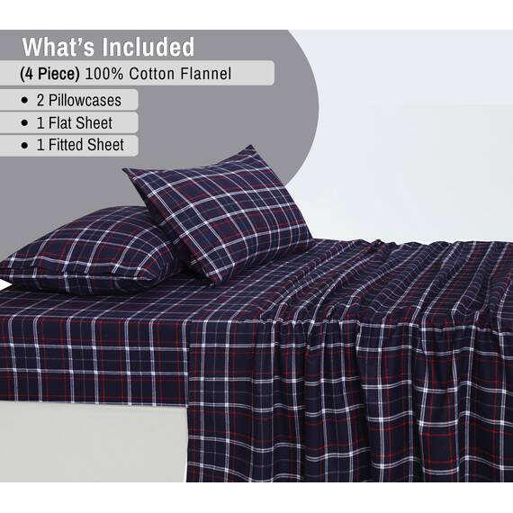 RUVANTI Flanell-Bettlaken, Queen-Size-Größe, 100 % Baumwolle, doppelt gebürstet, tiefe Taschen, 40,6 cm, Queen-Size-Bettlaken-Set, für alle Jahreszeiten, atmungsaktiv und extra weich, warm und