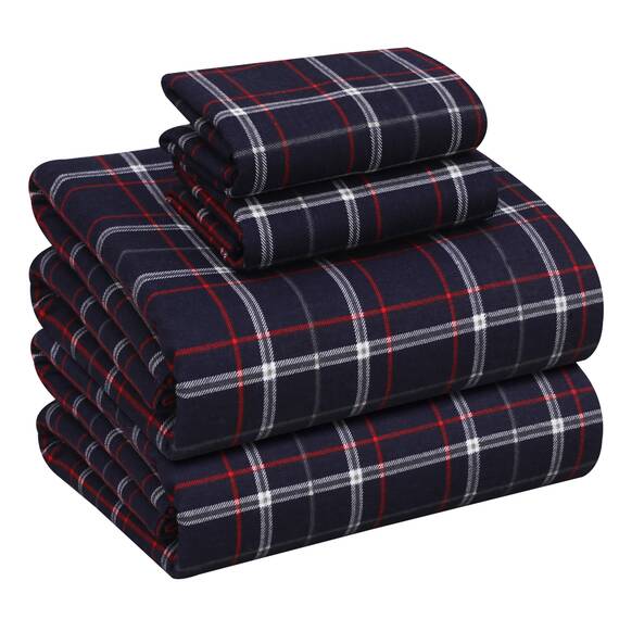 RUVANTI Flanell-Bettlaken, Queen-Size-Größe, 100 % Baumwolle, doppelt gebürstet, tiefe Taschen, 40,6 cm, Queen-Size-Bettlaken-Set, für alle Jahreszeiten, atmungsaktiv und extra weich, warm und
