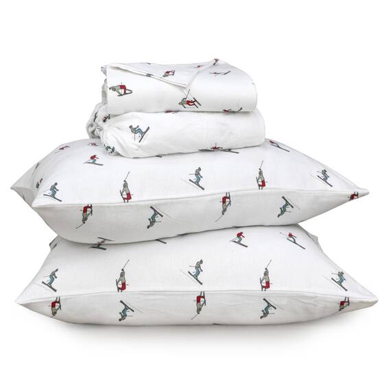 Ruvanti 100 % Baumwolle, 4-teiliges Flanell-Bettlaken, volle Tasche, warm, super weich, atmungsaktiv, feuchtigkeitsableitend, volle Größe, Spannbetttuch, 2 Kissenbezüge – graue Knospen