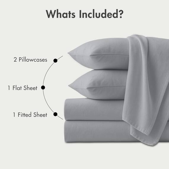 RUVANTI Bettlaken-Set, 100% Baumwolle, Flanell, Lunar Grey