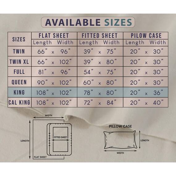 RUVANTI Flanell-Bettwäsche-Set für King-Size-Bett, 100 % Baumwolle, doppelt gebürstet, tiefe Taschen, 40,6 cm, für alle Jahreszeiten, atmungsaktiv und extra weich, warm und gemütlich, 4-teilig
