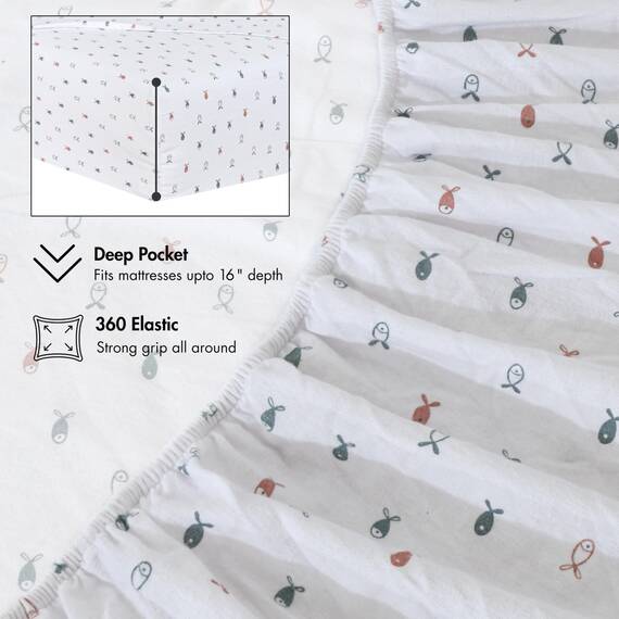 RUVANTI Flanell-Bettlaken-Sets für King-Size-Betten – 100 % Baumwolle, gebürstetes Flanell-Bettwäsche-Set – tiefe Taschen 40,6 cm (passend für bis zu 45,7 cm) – alle Jahreszeiten atmungsaktiv und