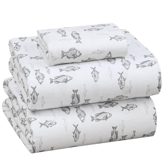 RUVANTI Flanell-Bettwäsche-Set für Doppelbett, XL, 100 % gebürstete Baumwolle, tiefe Taschen, 40,6 cm (passend für bis zu 45,7 cm), alle Jahreszeiten, atmungsaktiv und super weich, warm und gemütlich,