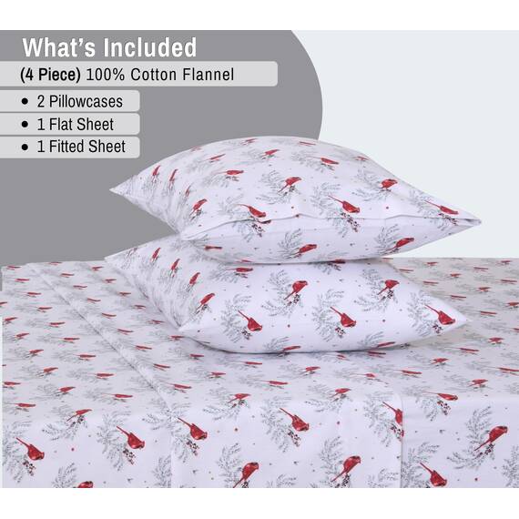 RUVANTI Flanell-Bettwäsche-Set für King-Size-Bett, 100 % Baumwolle, doppelt gebürstet, tiefe Taschen, 40,6 cm, für alle Jahreszeiten, atmungsaktiv und extra weich, warm und gemütlich, 4-teilig