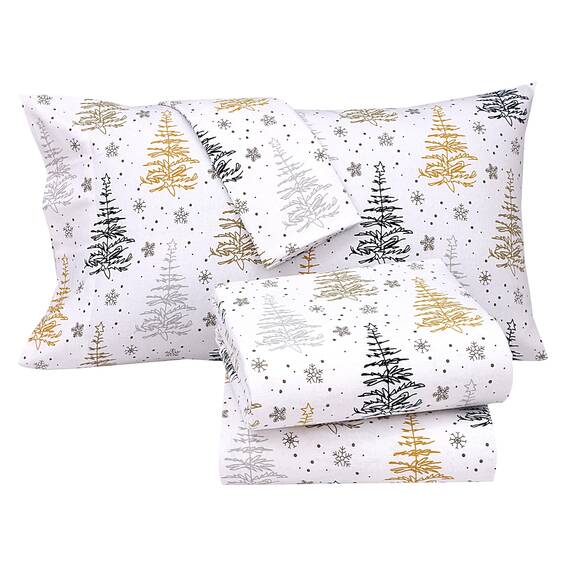 RUVANTI Flanell-Bettwäsche Einzelbett - 100% Baumwoll-Bettwäsche-Set mit doppelt gebürsteter Oberfläche, tiefe Taschen 40,6 cm, atmungsaktiv und extra weich für alle Jahreszeiten, warm & gemütlich, 3