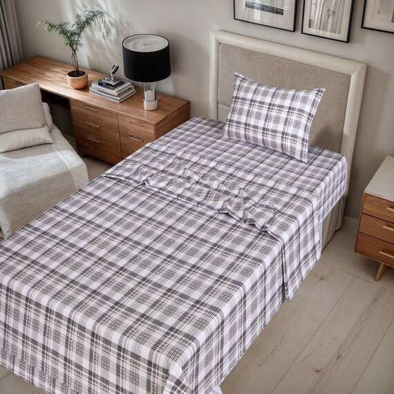 RUVANTI Flanell-Bettlaken-Sets für Doppelbetten XL – 100 % Baumwolle, doppelt gebürstet, tiefe Taschen, 40,6 cm, für alle Jahreszeiten, atmungsaktiv und extra weich, warm und gemütlich, 3-teilig,