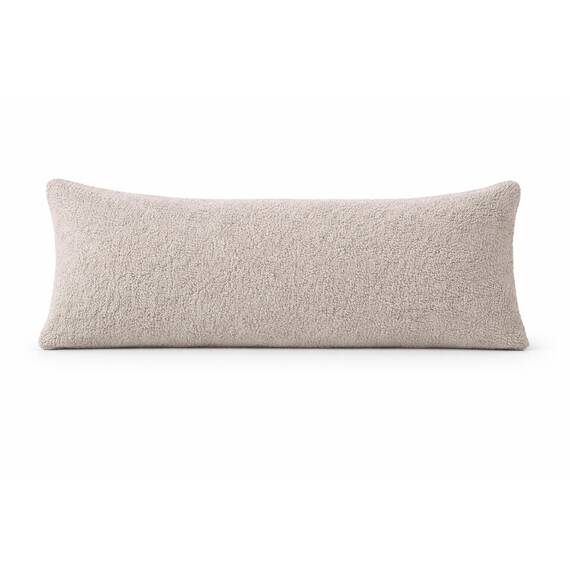 Reafort Sherpa-Kissenbezug, 53,3 x 137,2 cm, Langer Plüsch-Fleece-Kissenbezug mit Reißverschluss, ultraweich, flauschig, gemütlich, dekorativer Kissenbezug (53,3 x 137,2 cm, Taupe)