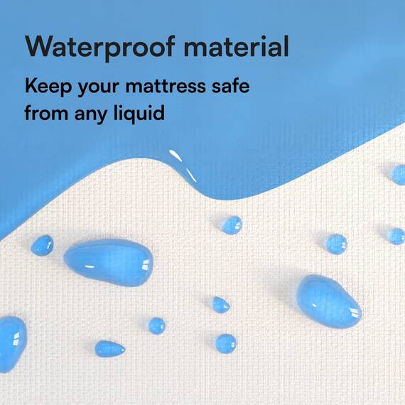 Niagara Sleep Solution Queen wasserdichte Matratzenauflagen-Schutzhülle, Tiefe Tasche, 60 x 80, atmungsaktiv, geräuschlos, 8–20 Zoll, Bett, glattes Jersey, Matratzenauflagen-Abdeckung