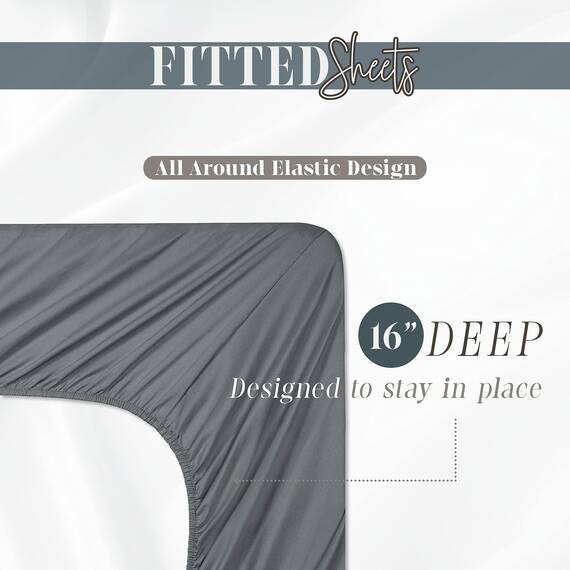 Elegant Comfort, 1-teiliges Spannbetttuch, Fadenzahl 1500, weiche Mikrofaser, Tiefe Tasche bis zu 40,6 cm, Knitter- und lichtbeständig, Doppelbett, Grün (Pistacchio)