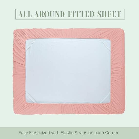 Elegant Comfort 4-teiliges Bettwäsche-Set, luxuriöse Bettwäsche aus 1500 Premium-Mikrofaser, Hotelqualität, rundum elastisch, 45,7 - 61 cm tiefes Spannbetttuch, extra tiefe Bettlaken, California King,