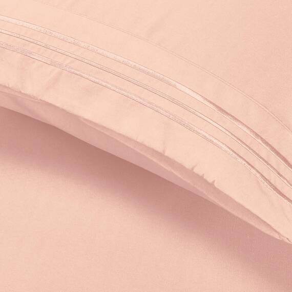 Elegant Comfort Luxuriöses 4-teiliges Bettwäsche-Set, luxuriöse Bettwäsche aus 1500 Premium-Mikrofaser, Hotelqualität, knitterfrei, kühl und atmungsaktiv, leicht elastisch, Blush Pink