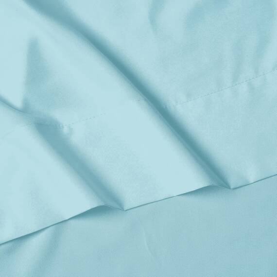 Elegant Comfort Luxuriöses 4-teiliges Bettwäsche-Set, luxuriöse Bettwäsche aus 1500 Premium-Mikrofaser, Hotelqualität, knitterfrei, kühl und atmungsaktiv, leicht elastisch, Babyblau