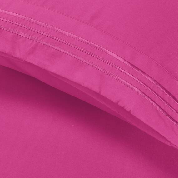 Elegant Comfort Luxuriöses 3-teiliges Bettwäsche-Set – luxuriöse Bettwäsche mit 1500 Fadenzahl, ägyptische Qualität Traditionell Full hot pink