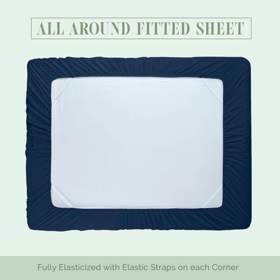 Elegant Comfort 4-teiliges Bettwäsche-Set, luxuriöse Bettwäsche aus 1500 Premium-Mikrofaser, Hotelqualität, rundum elastisch, 45,7 - 61 cm tiefes Spannbetttuch, extra tiefe Bettlaken, Kingsize,