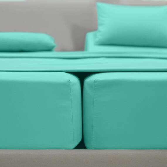 Elegant Comfort Luxuriöses 5-teiliges Bettlaken-Set, luxuriöse Bettwäsche aus 1500 Premium-Mikrofaser in Hotelqualität, knitterfrei, kühl und atmungsaktiv, leicht elastisch, geteiltes Kingsize-Bett,