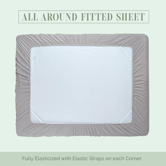 Elegant Comfort 4-teiliges Bettwäsche-Set, luxuriöse Bettwäsche aus 1500 Premium-Mikrofaser, Hotelqualität, rundum elastisch, 45,7-61 cm tiefes Spannbetttuch, extra Tiefe Bettlaken, Kingsize,