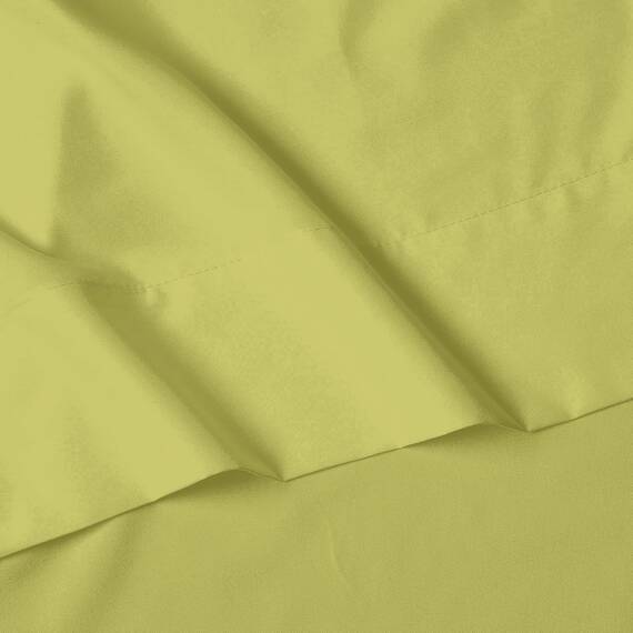Elegant Comfort Luxus-Bettlaken-Set, 4-teilig, Fadenzahl 1500, ägyptische Qualität, Mikrofaser, knitterfrei, kühl und atmungsaktiv, leicht elastisch, vollständig, Pistaziengrün