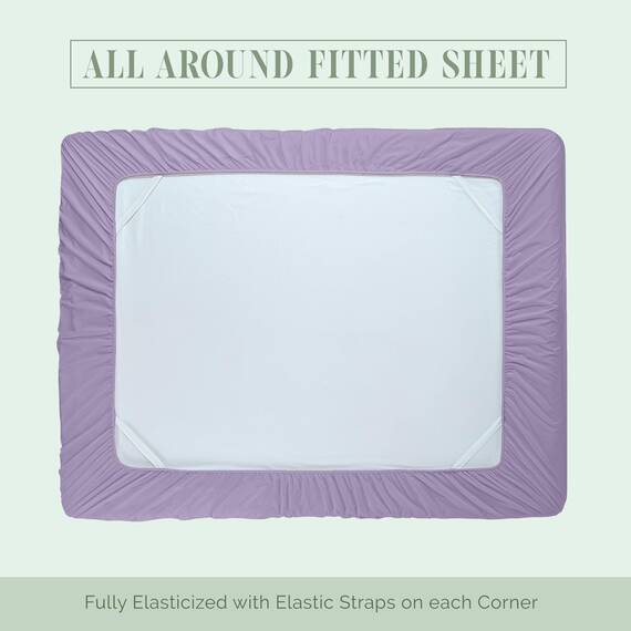Elegant Comfort 4-teiliges Bettwäsche-Set, luxuriöse Bettwäsche aus 1500 Premium-Mikrofaser, Hotelqualität, rundum elastisch, 45,7 - 61 cm tiefes Spannbetttuch, extra tiefe Bettlaken, Kingsize,