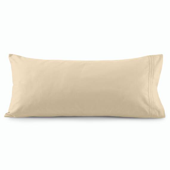 Elegant Comfort Luxuriöser, ultraweicher 1-teiliger Körperkissenbezug,1500 Premium-Mikrofaser in Hotelqualität, doppelt gebürstet, knitterfrei, Größe Körperkissenbezug, Creme