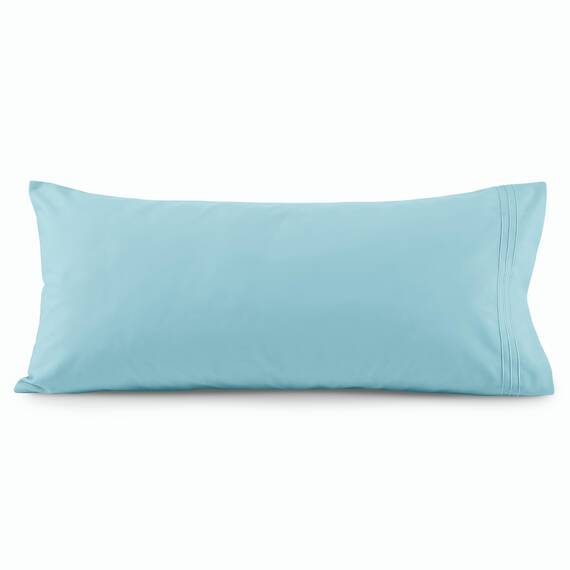 Elegant Comfort Luxuriöser, ultraweicher, 1-teiliger Körperkissenbezug, 1500 Premium-Mikrofaser in Hotelqualität, doppelt gebürstet, knitterfrei, Größe Körperkissenbezug, Aquablau