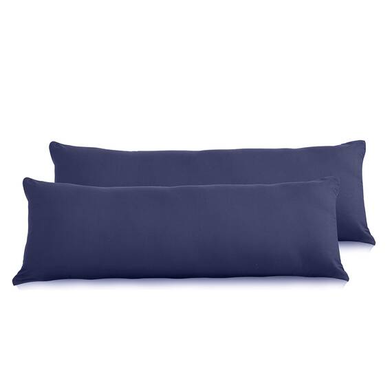 Evolive Ultraweiche Mikrofaserkissenbezüge (Marineblau, 53,3 x 137,2 cm) 2 Stück