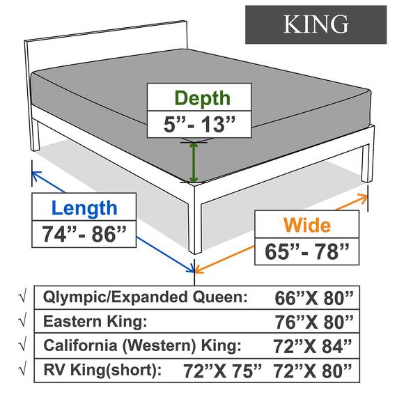 N&Y Home Spannbettlaken für King-Size-Betten, 4-Wege-Stretch-Jersey, fühlt Sich an und ist sehr weich, knitterfrei,33 cm – Grau und Schwarz, King-Size-Bett