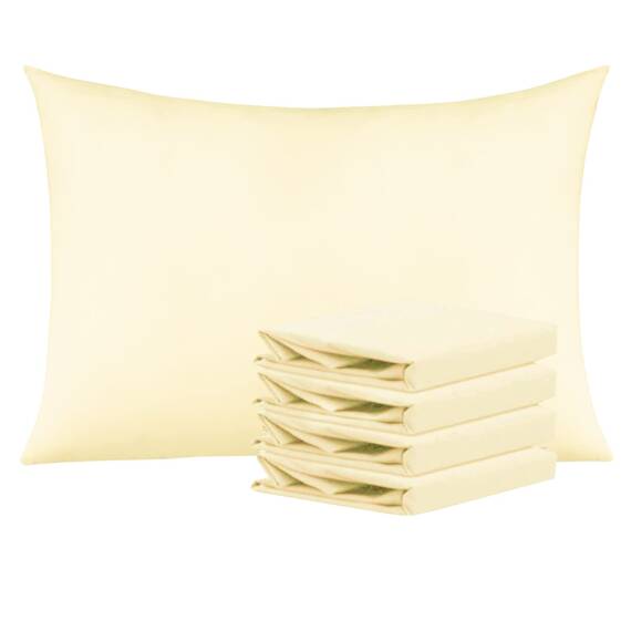 NTBAY Kissenbezüge, 100% gebürstete Mikrofaser, einfarbig, 1800, super weich und gemütlich, knitterfrei, farbecht, schmutzabweisend, mit Hotelverschluss, Bettkissenbezüge, 50 x 75 cm,