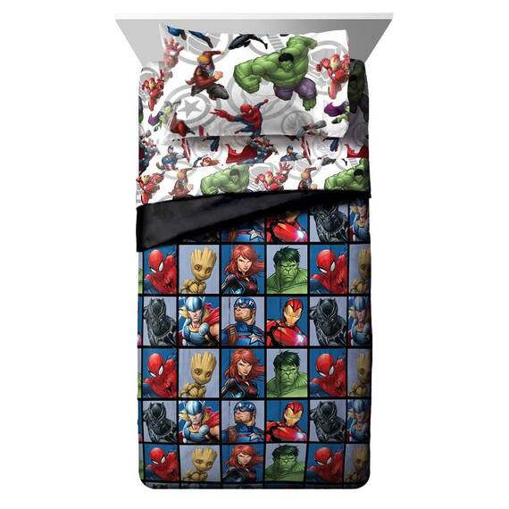Jay Franco Star Wars Vehicle Schematics Spaceship 5 Piece Full Bed Set - Includes Reversible Comforter & Sheet Set - Super Soft Fade Resistant Polyester - (Official Star Wars Product)